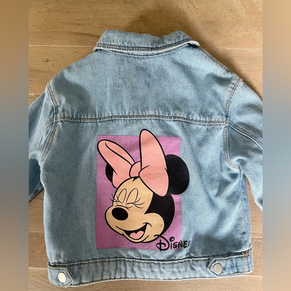 Zara Minnie Mouse Jean Jacket